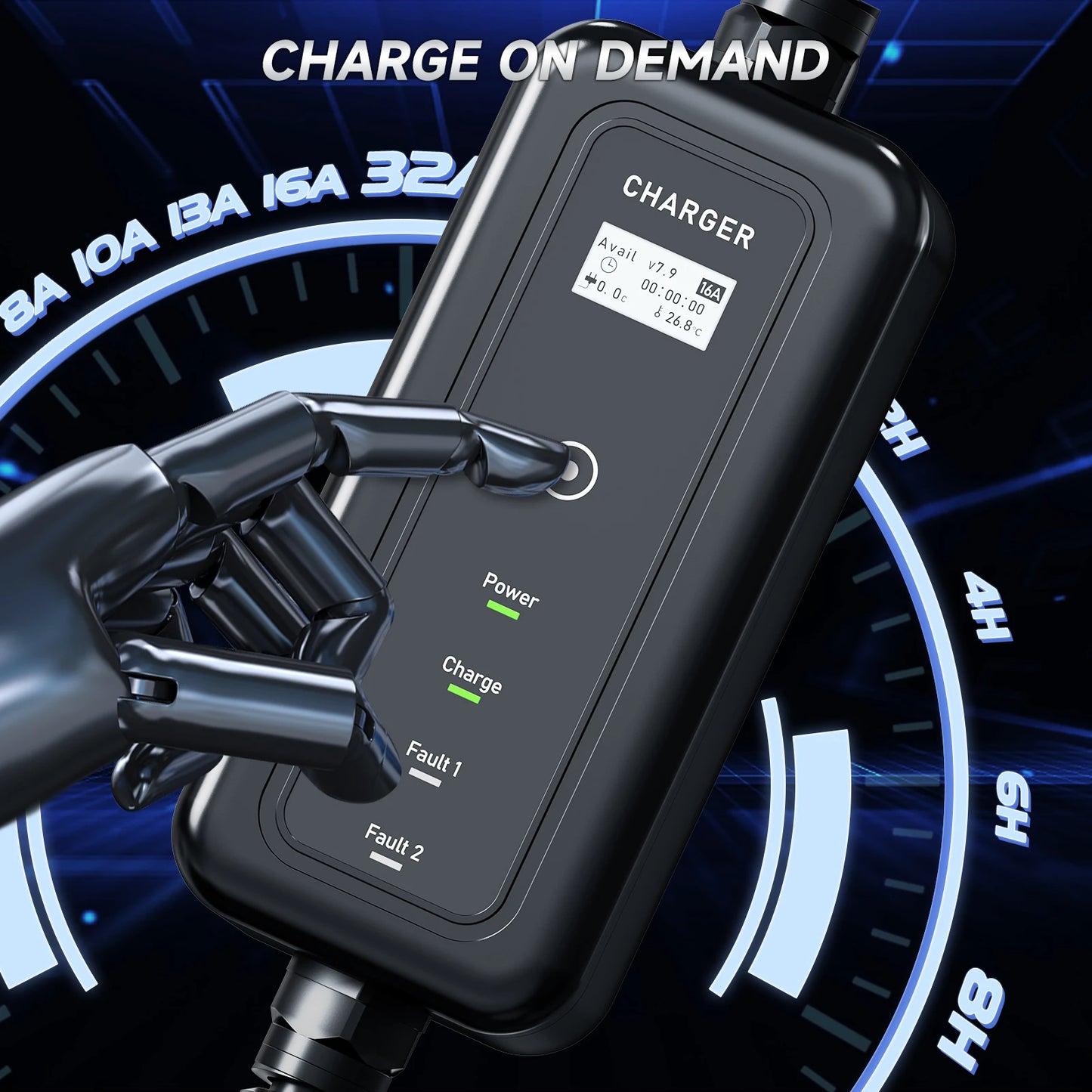 7KW 32A Portable EV Charger