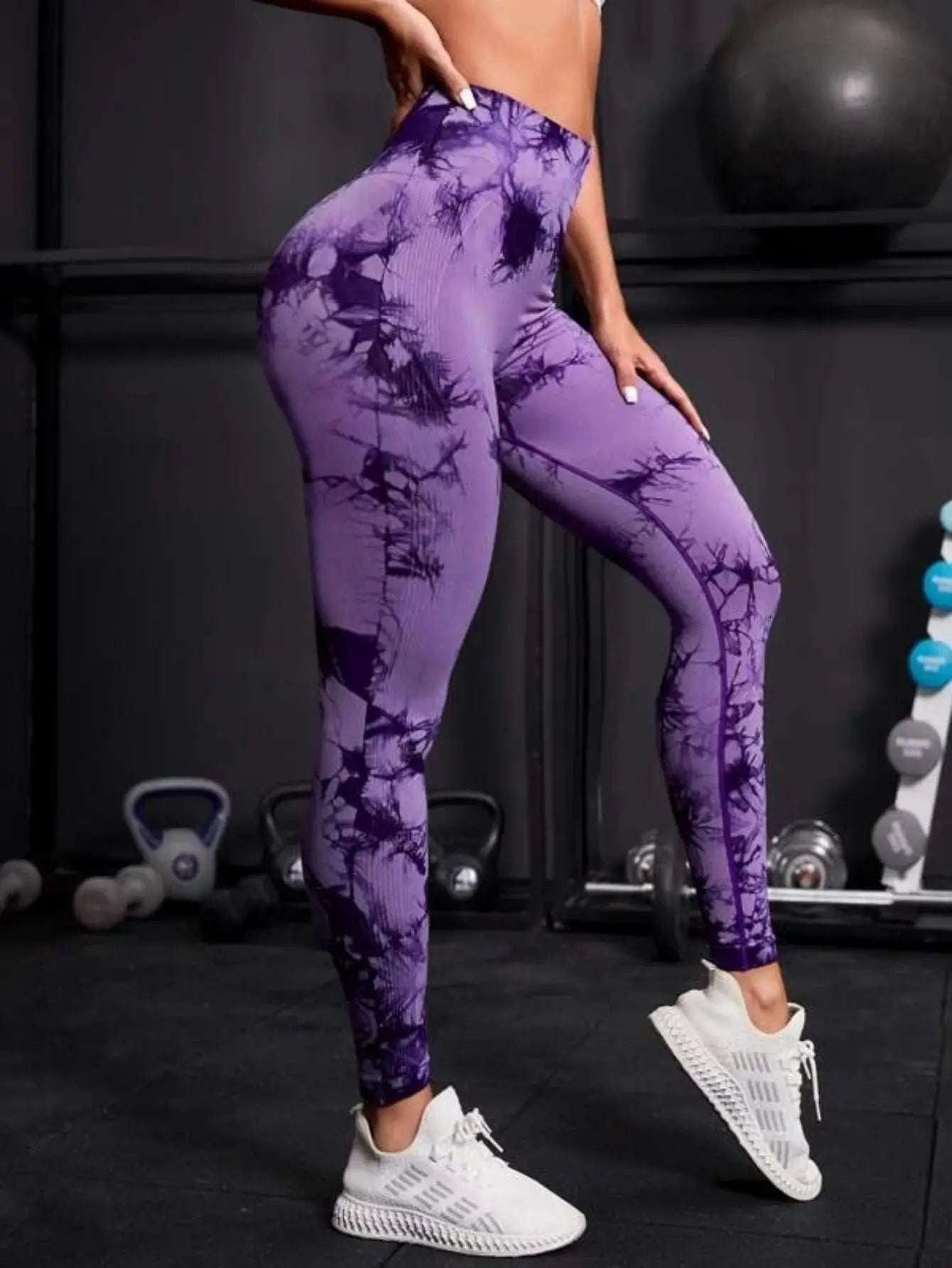 Seamless High Waist Tie Dye Leggings