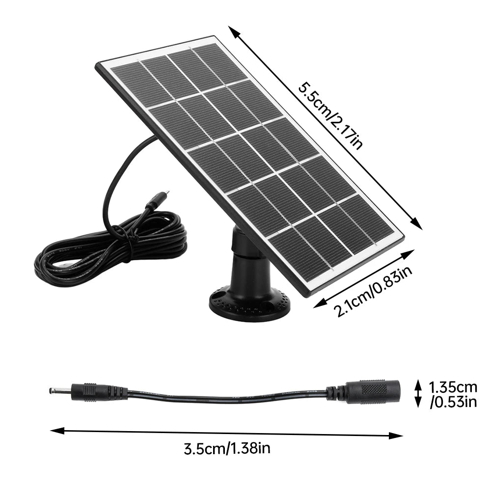 5V 8W Camera Solar Charging Panel