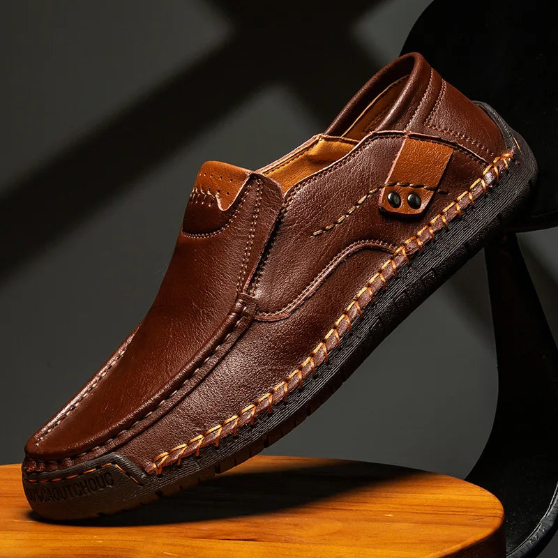 Genuine Leather Men Handmade Casual Shoes