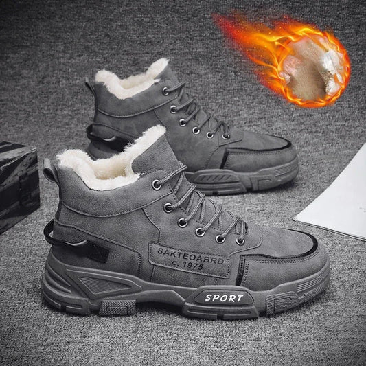 Men Winter Fashion Plush Boots