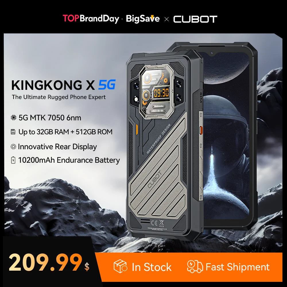 5G, 32GB RAM+256/512GB Rugged Smartphone