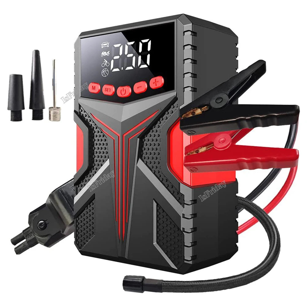 4 in1 Car Jump Starter Air Pump Power Bank
