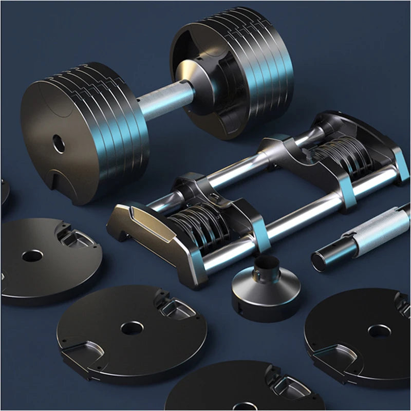 Adjustable Round Dumbbell Set