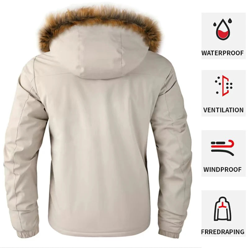 Men's Fleece-lined Thickened Jacket