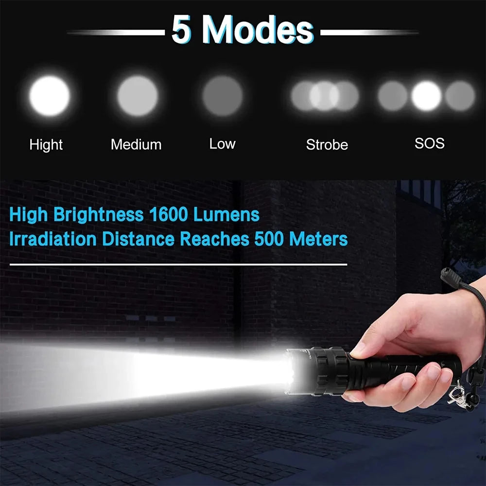 LED Tactical Hunting Flashlight