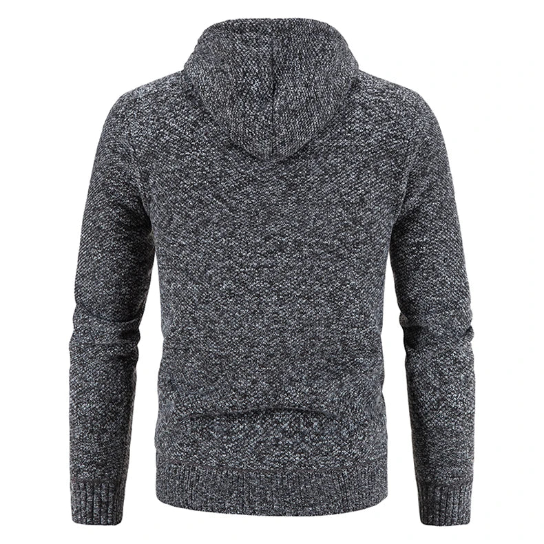 Men's Plush Knitted Jacket