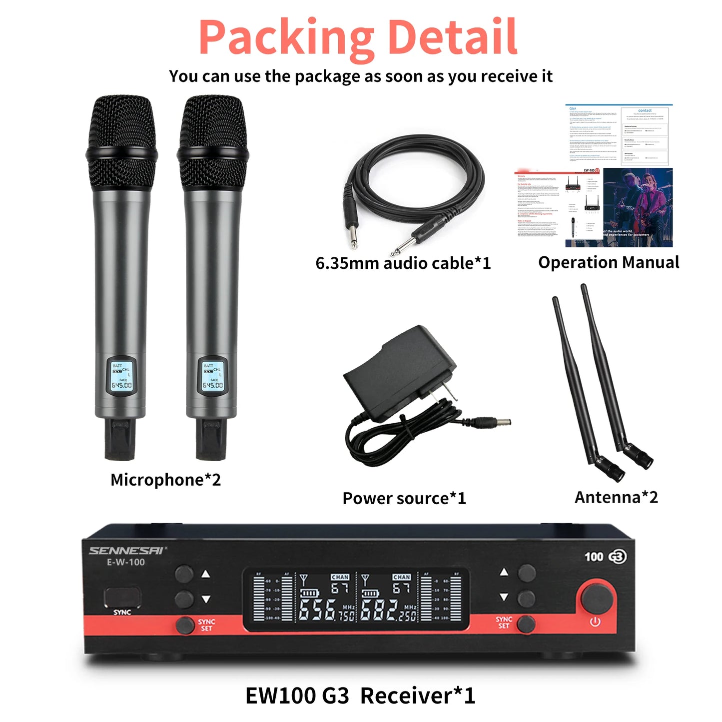 Ew100G3 Professional Wireless Microphone