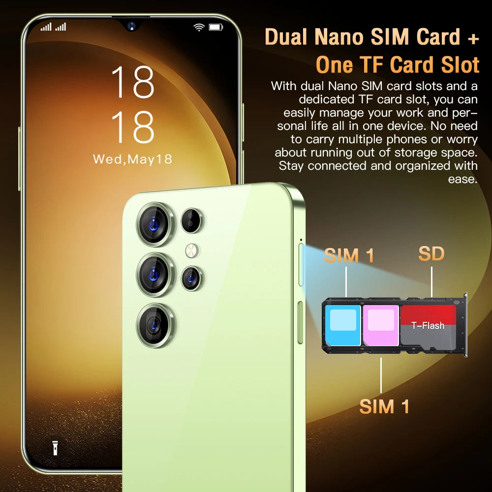 Mobile Phones S25 Ultra 7.3 HD Screen Smart Phone