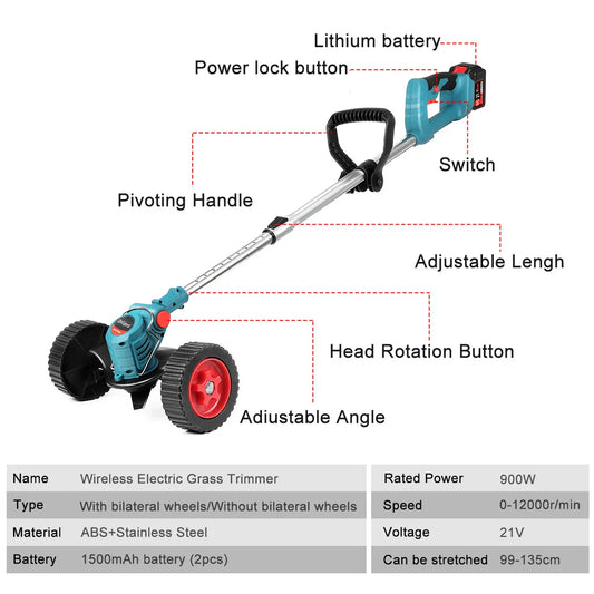 Electric Cordless Grass Trimmer
