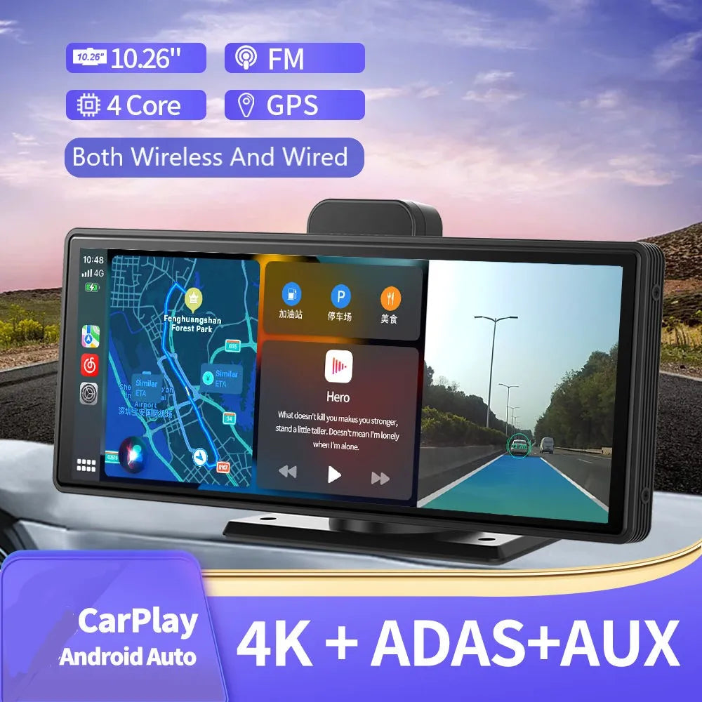 WiFi Car DVR Dashboard AUX GPS Navigation