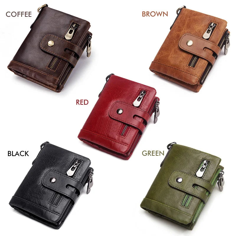 Cowhide Genuine Leather Men Wallet