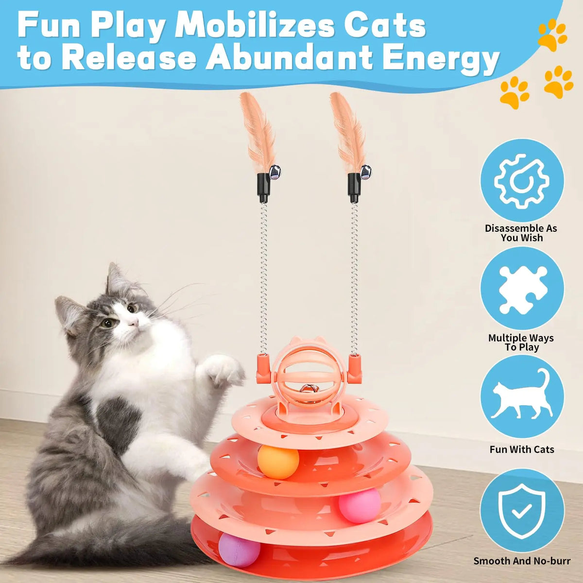 Engaging Interactive Cat Toy Puzzle Ball