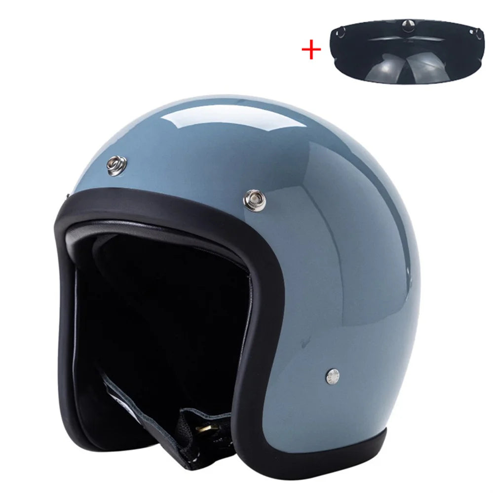 500TX Vintage Motorcycle Open Face Helmet