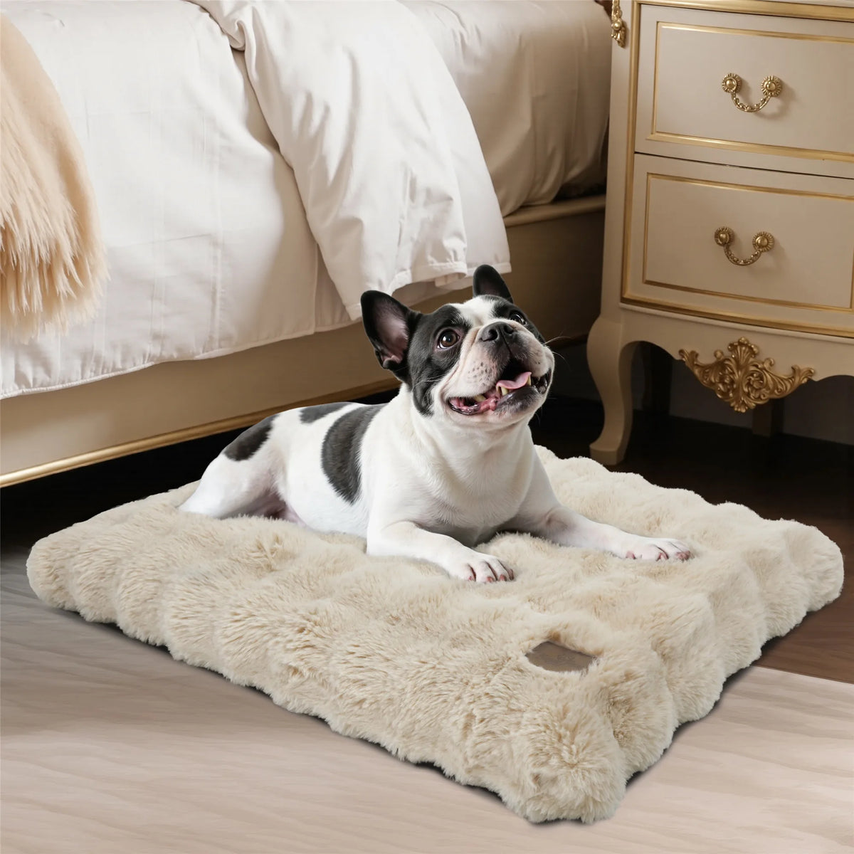 Fluffy Dog Crate Bed