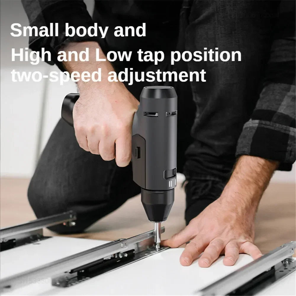 Double Speed 7.2V Electric Rechargeable Screwdriver Drill Tools