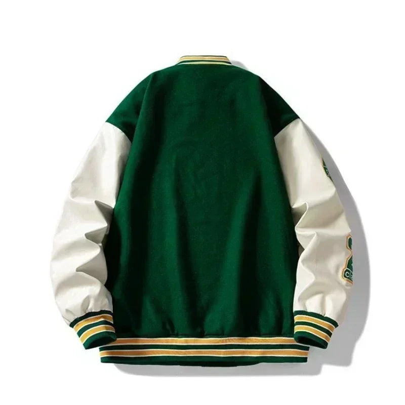 Baseball Uniform Youth Embroidered Loose Jacket