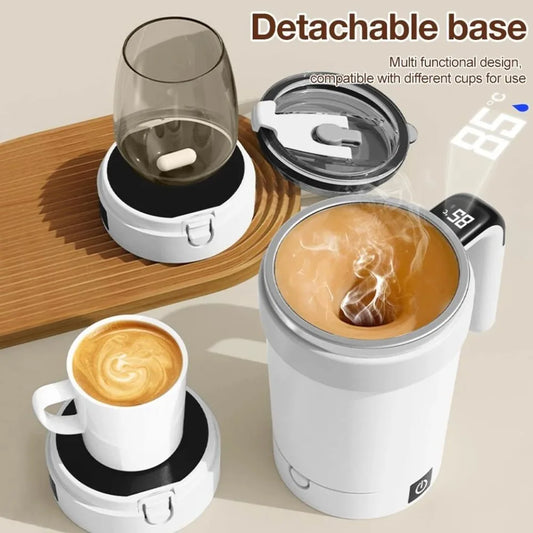 Stainless steel coffee cup automatic stirring cup
