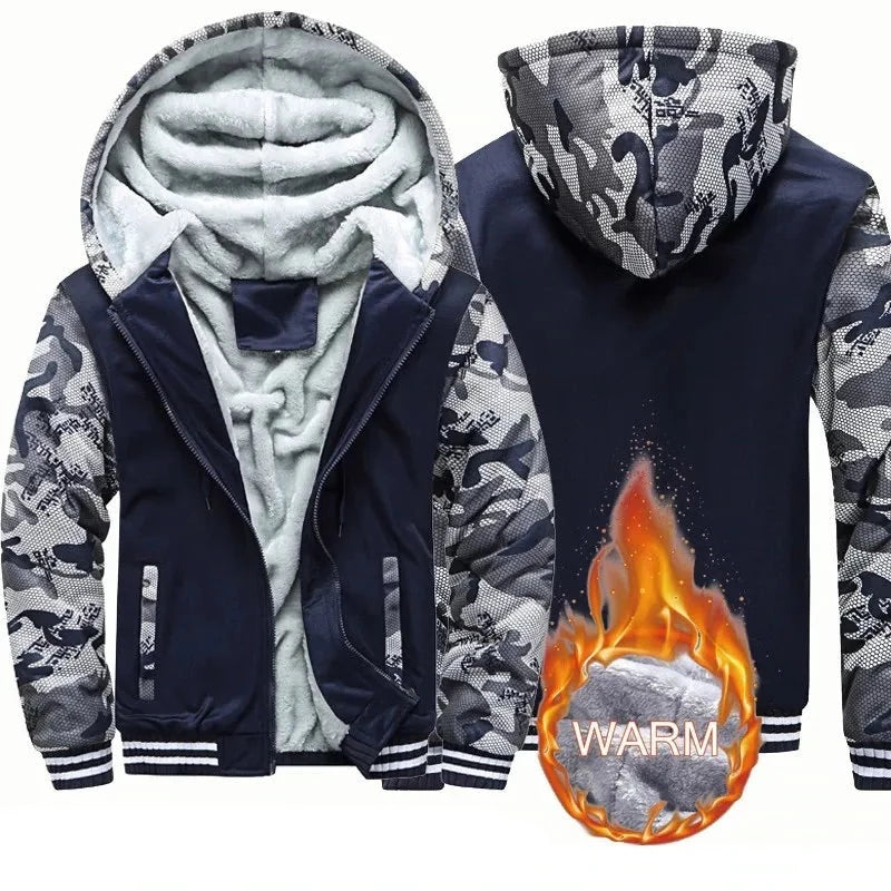 Men's Camouflage Fleece Thicken Jacket