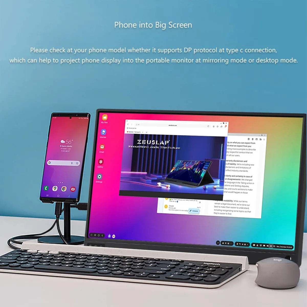 15.6 Inch 120Hz Portable LCD Gaming Travel Monitor