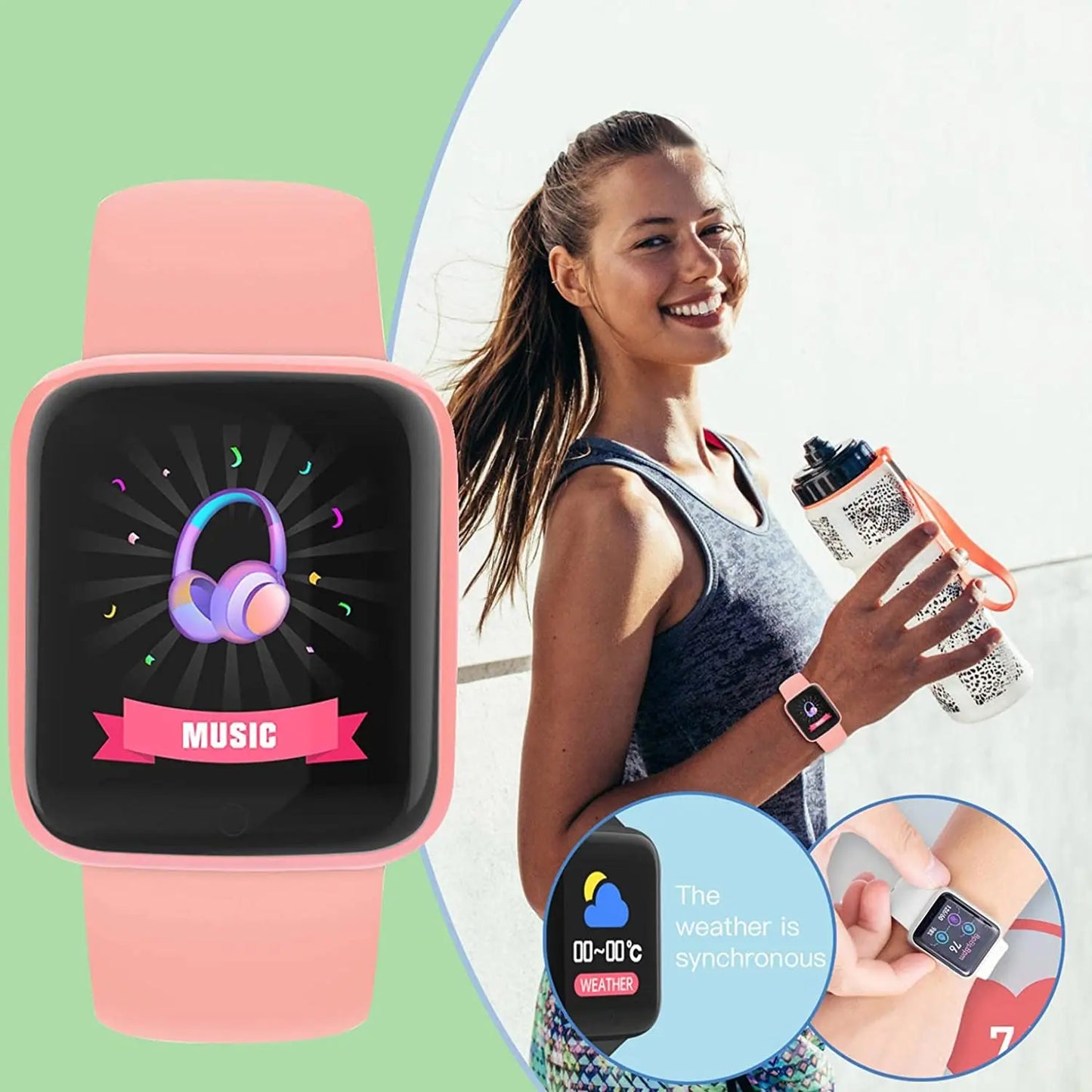 Multifunctional Y68 Smart Watch