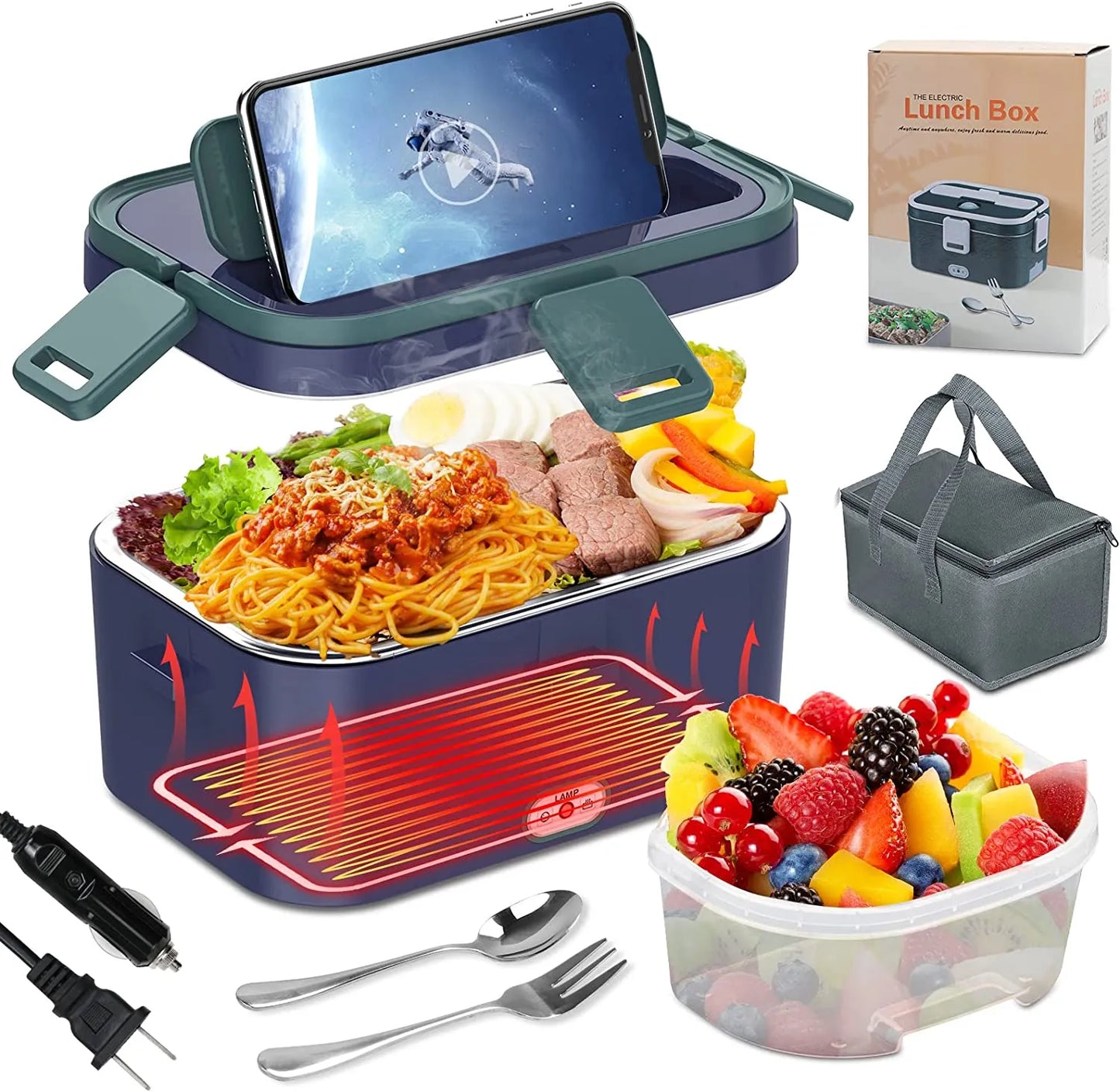 1.8L 60W Electric Lunch Box Food Heated