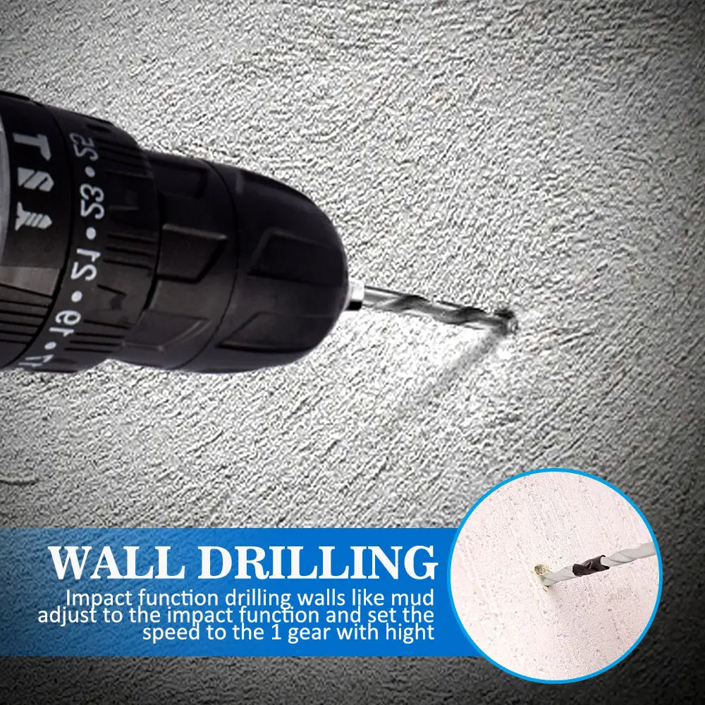 25+3 Torque Cordless Drill Electric Screwdriver