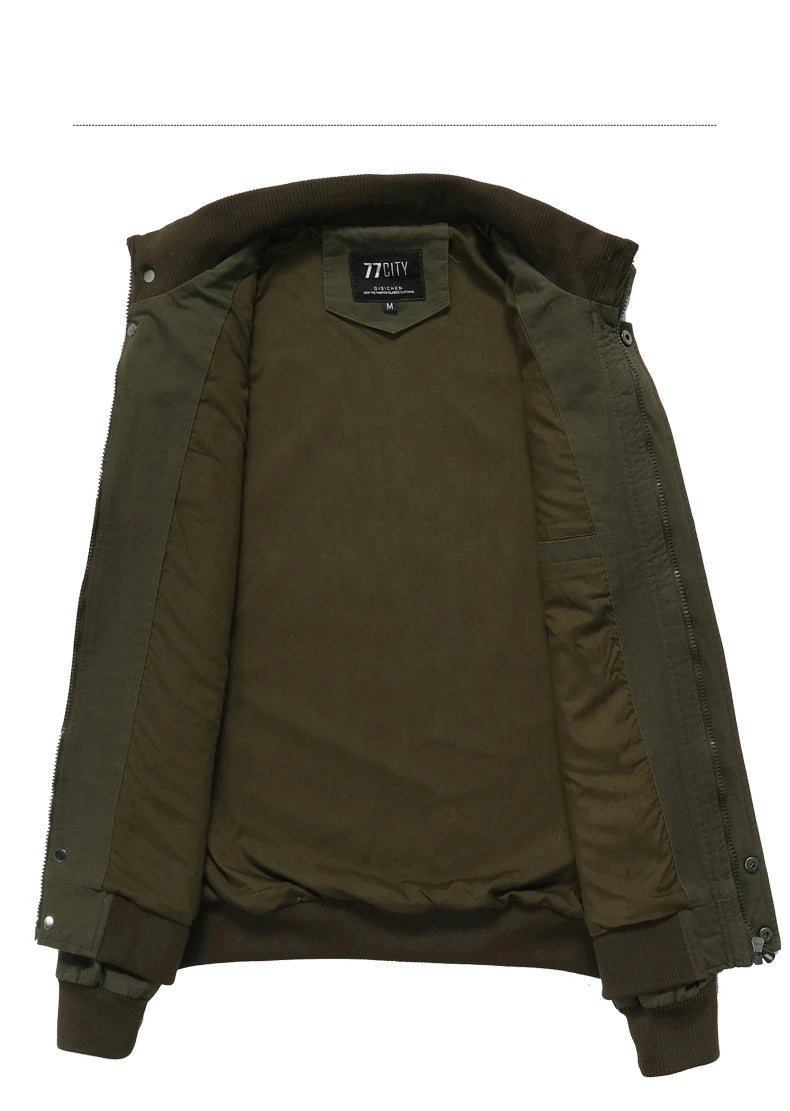 Men's Casual Cotton Military Jacket