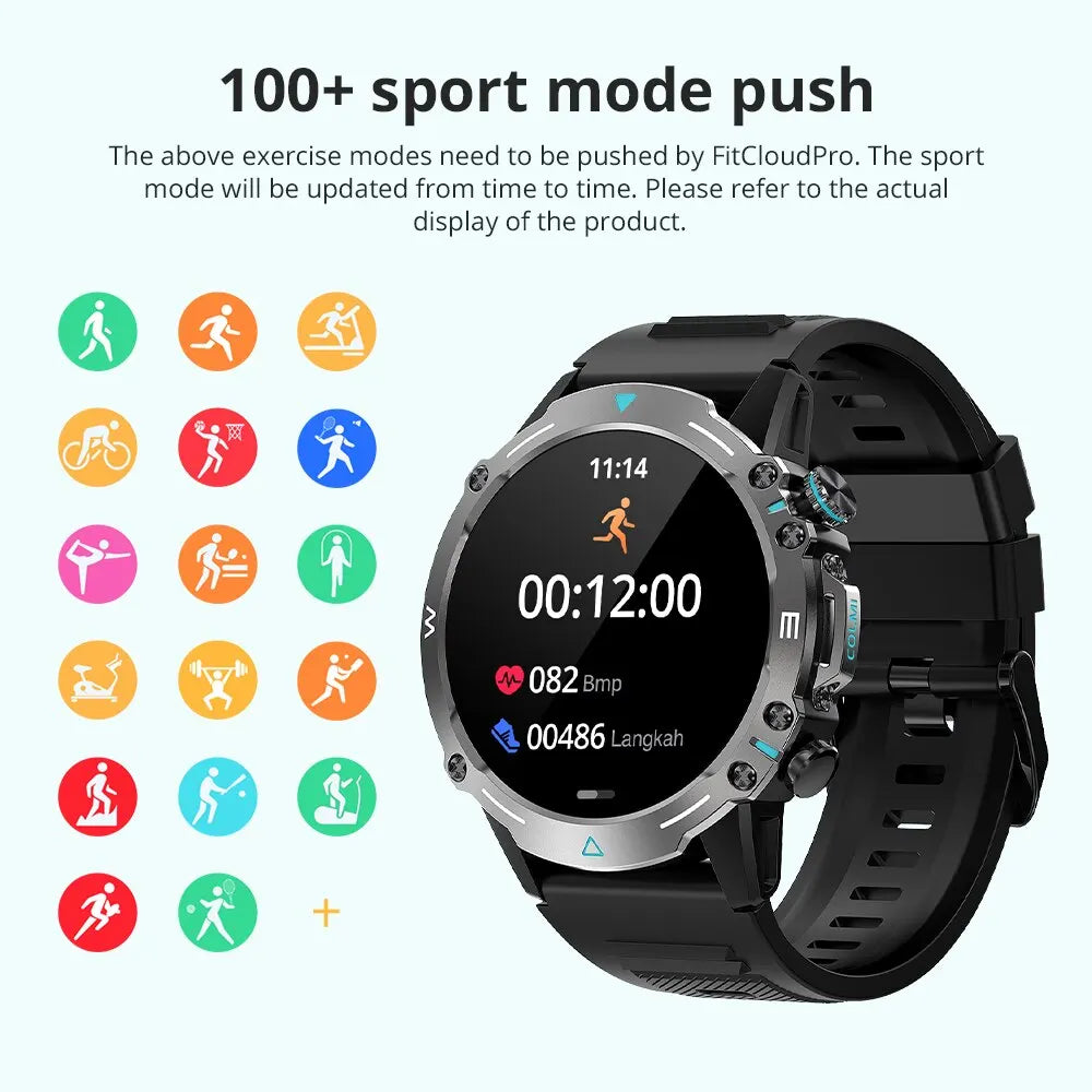 Sports Modes Voice Calling Smart Watch