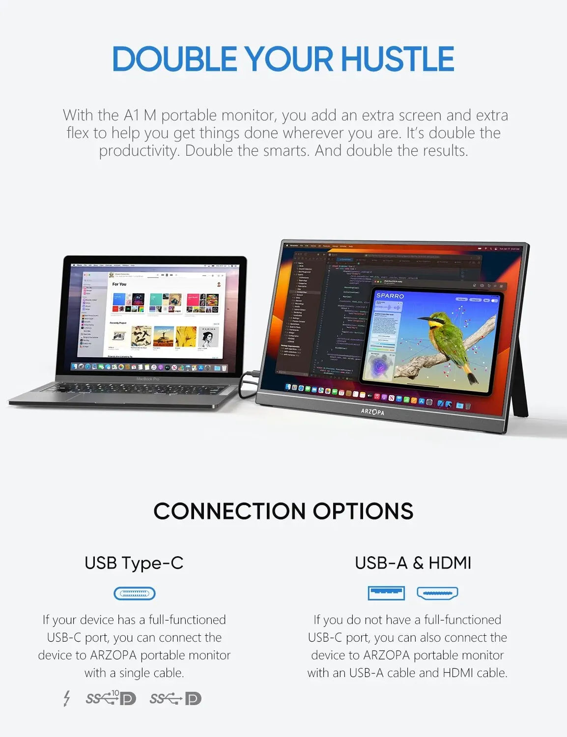 17.3" FHD 1080p External Monitor