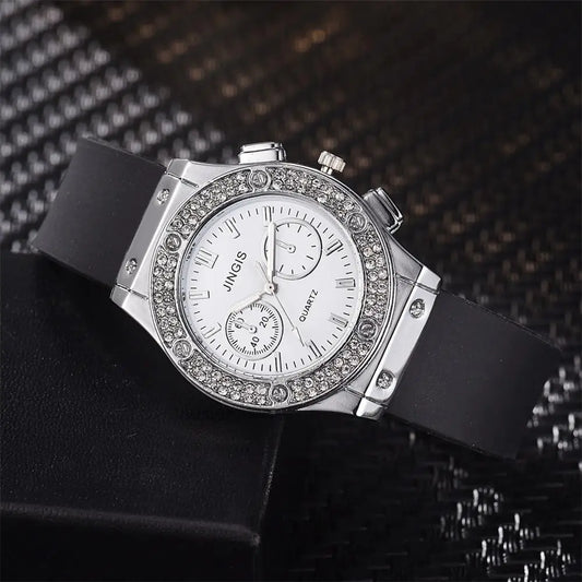 Female Luxurious Brand Casual Diamond Wristwatches