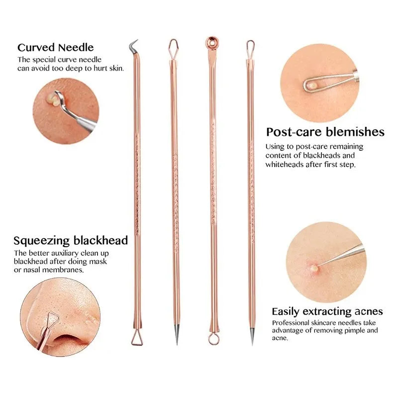 4pcs Blackhead Acne Remover Set