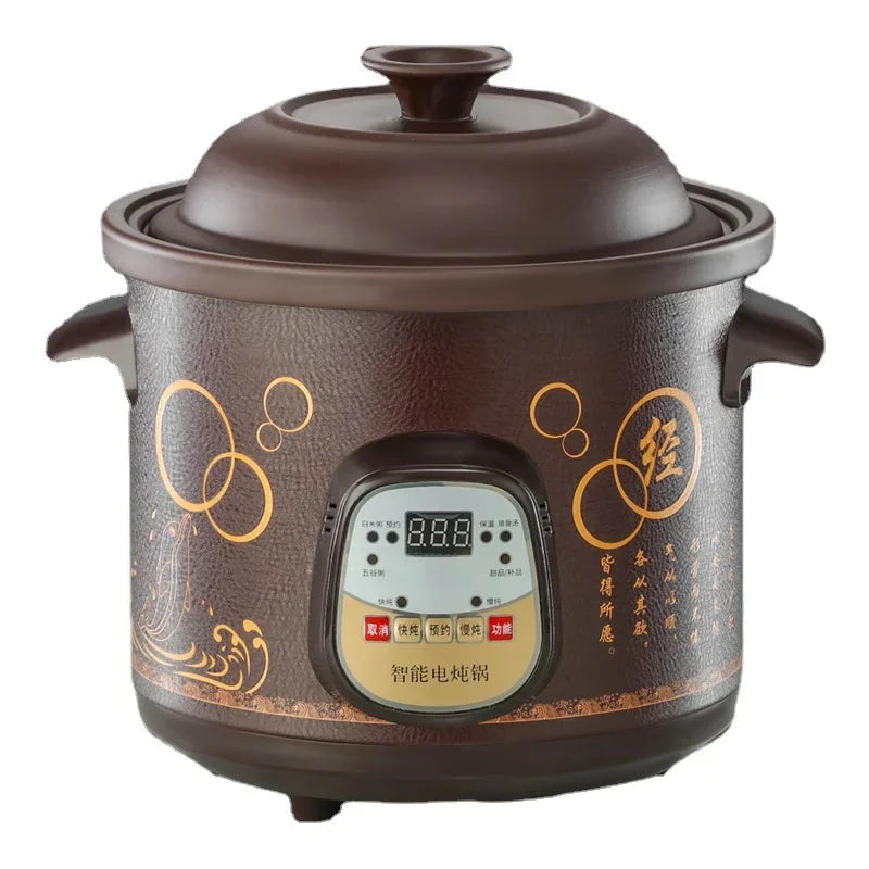 220V Intelligent Ceramic Slow Cooker