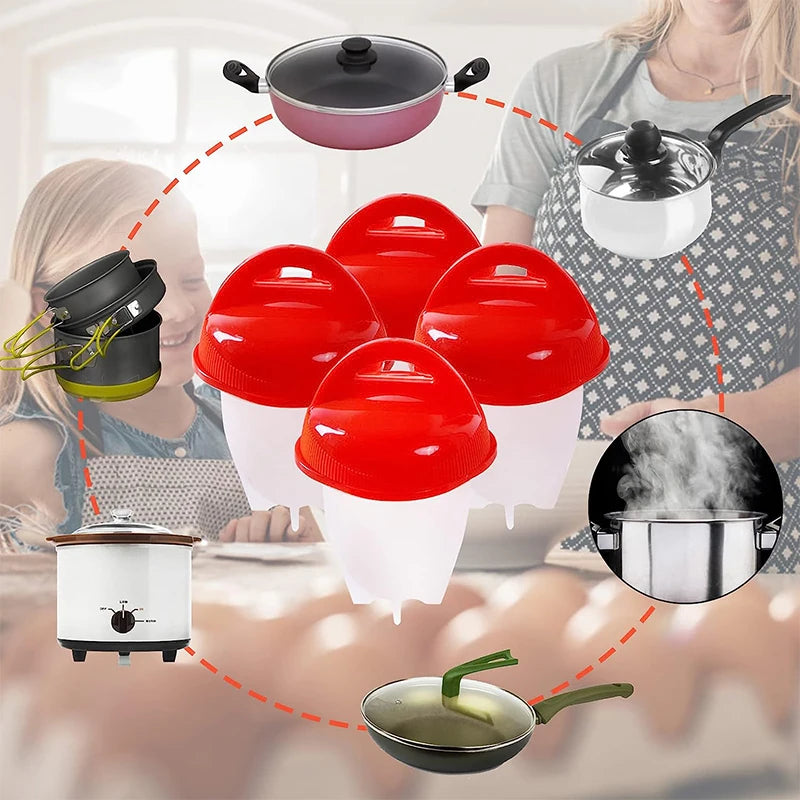 Silicone Egg Boiler Steamer