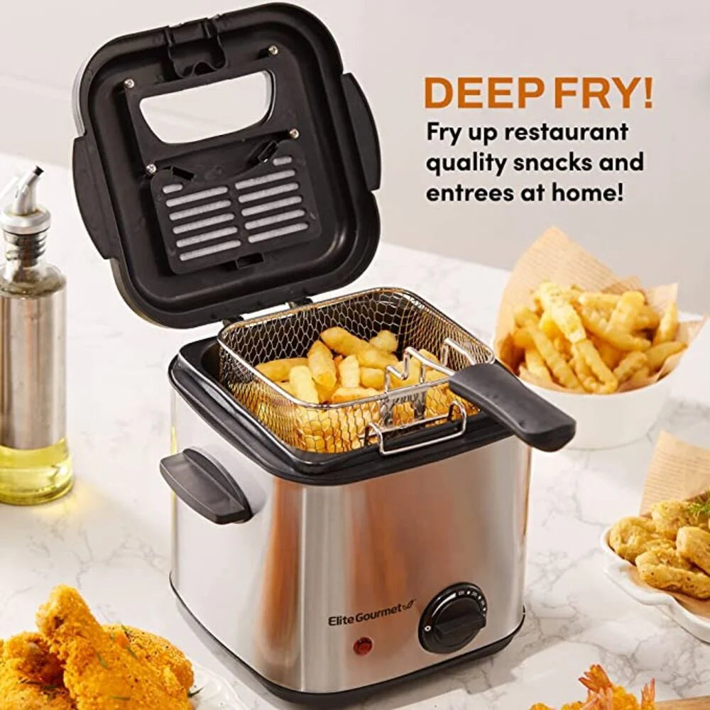 1.5 Quart Deep Fryer Stainless Steel Air Fryer