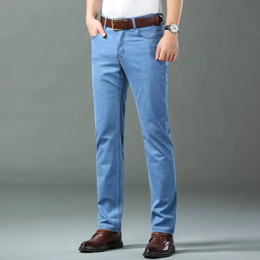 Ice Silk Thin Denim Jeans