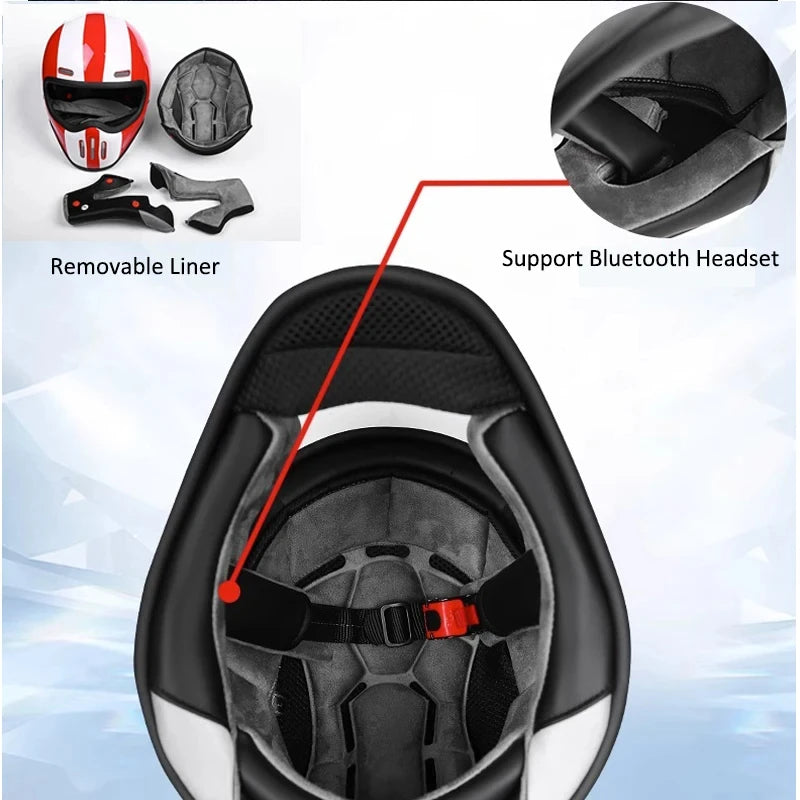 Style Retro Motorcycle Helmet