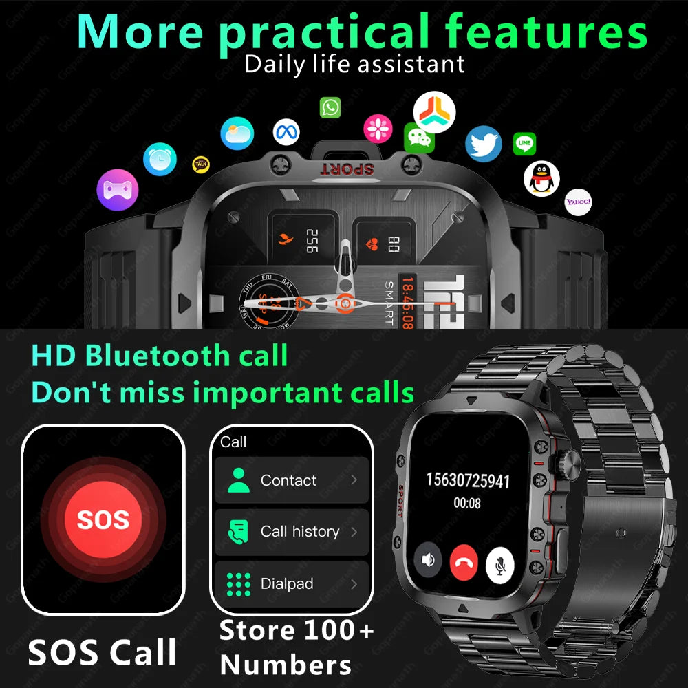 3ATM Waterproof Sport Fitness Smart Watch