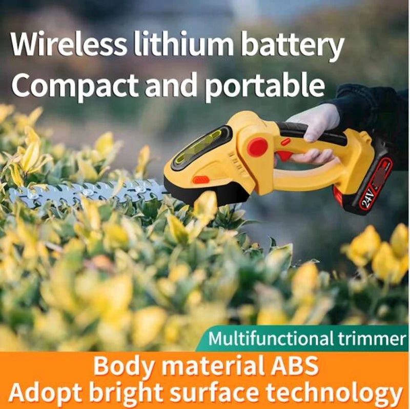 2 in 1 Cordless Electric Hedge Trimmer