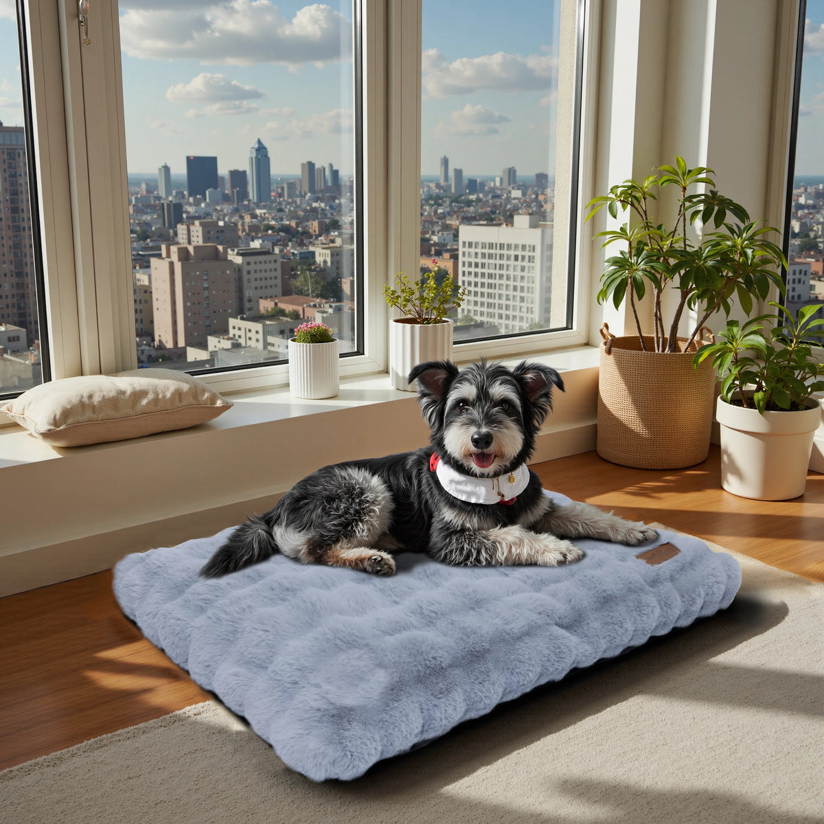 Fluffy Dog Crate Bed