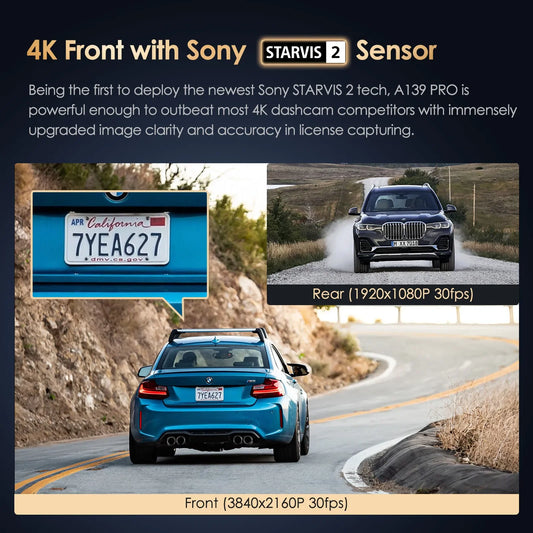 A139 Pro 4K HDR Dash Cam