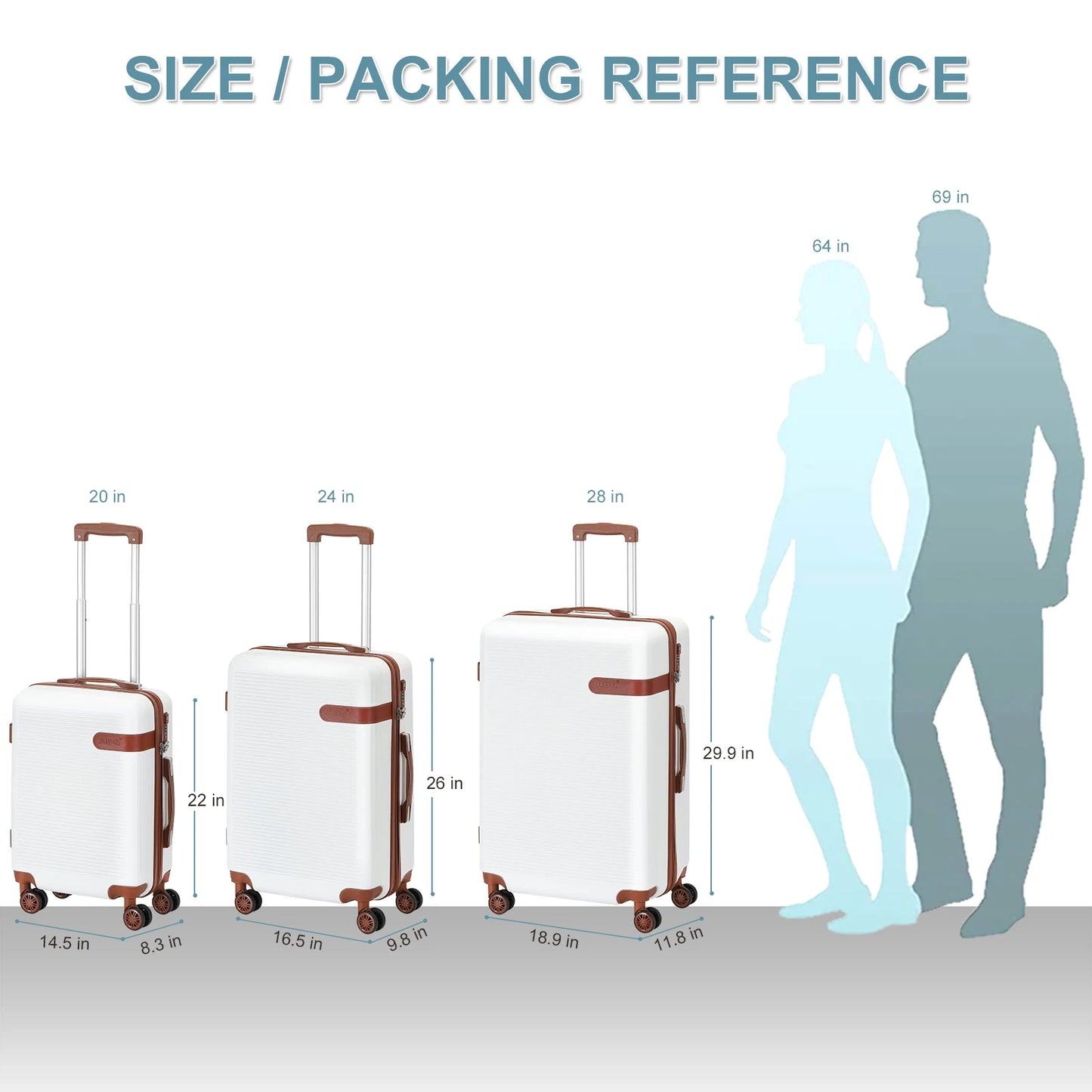 Portable Business Travel Luggage Set