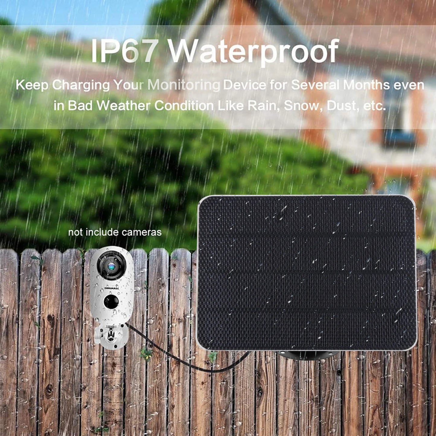 10W 5V Solar Panel Outdoor Solar Cells Charger For Camera