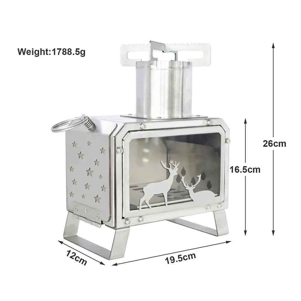 Portable Stainless Steel Bonfire Stove
