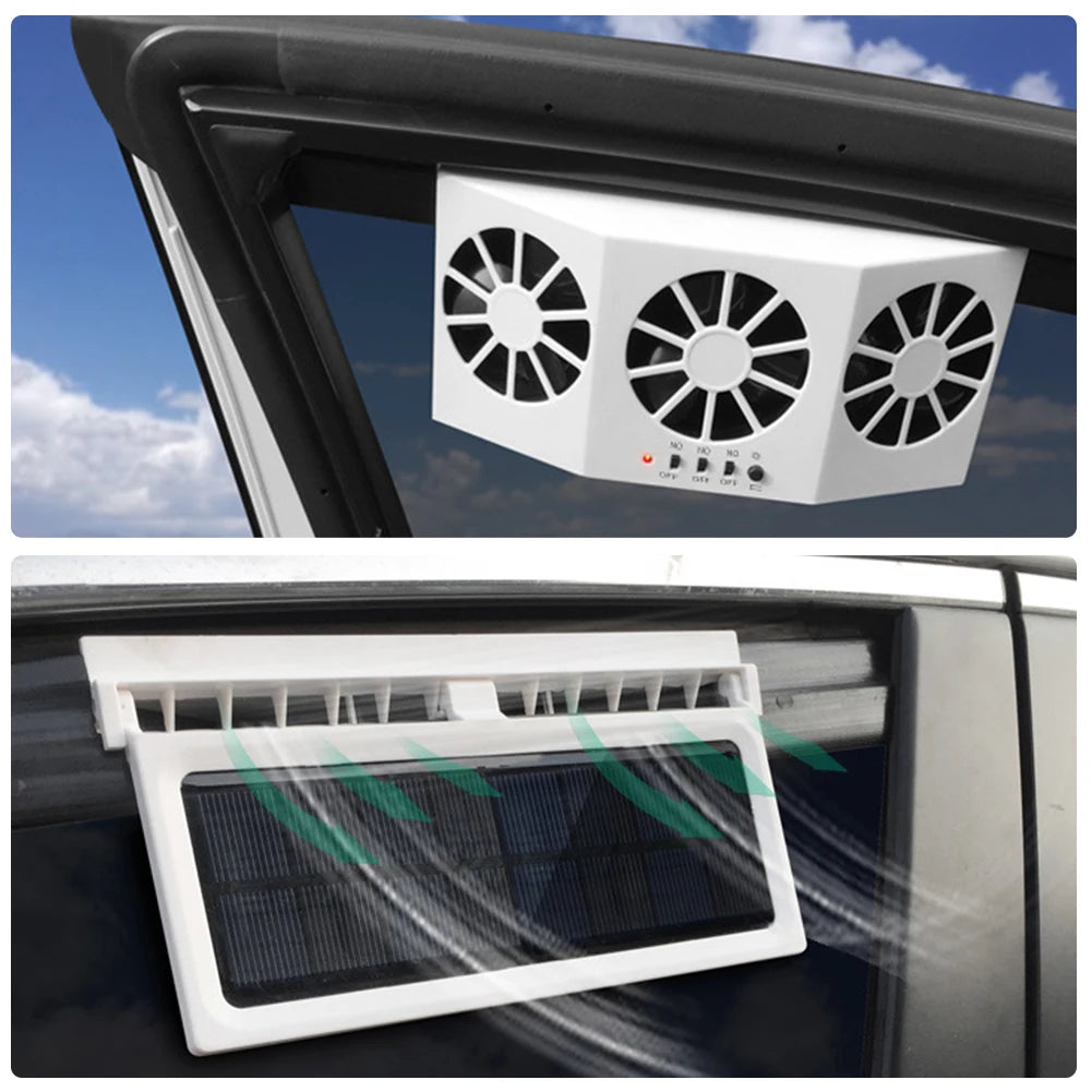 Solar Car Cooler Fan System