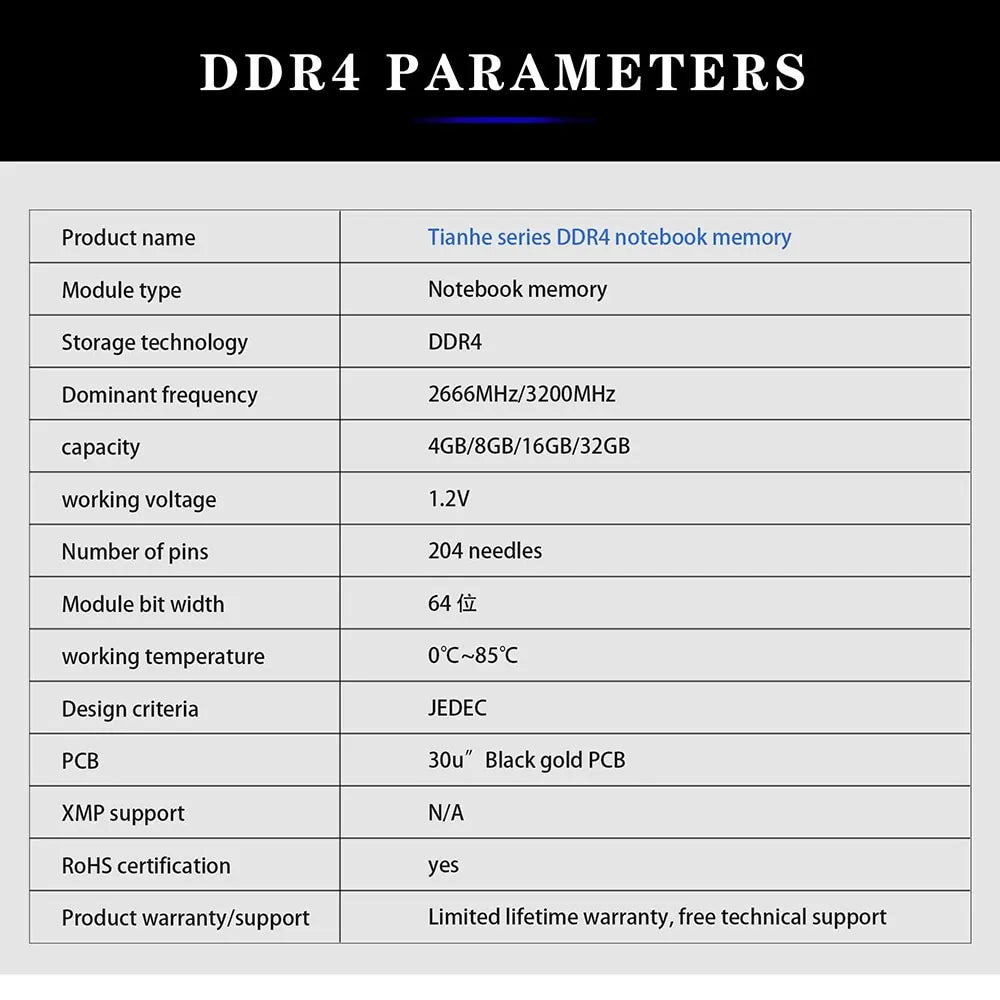 DDR3 DDR4 Notebook Ram