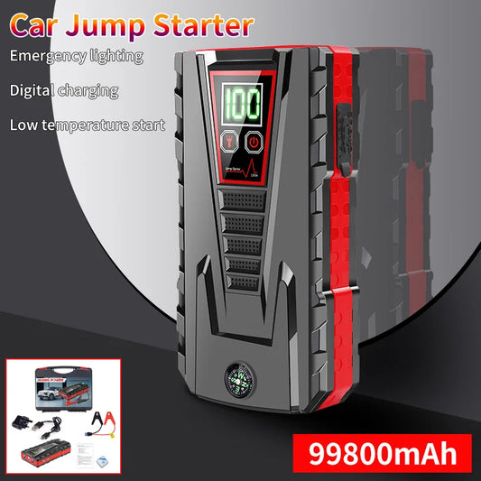 99800mAh Portable Car Jump Starter Peak 5000A Power Bank