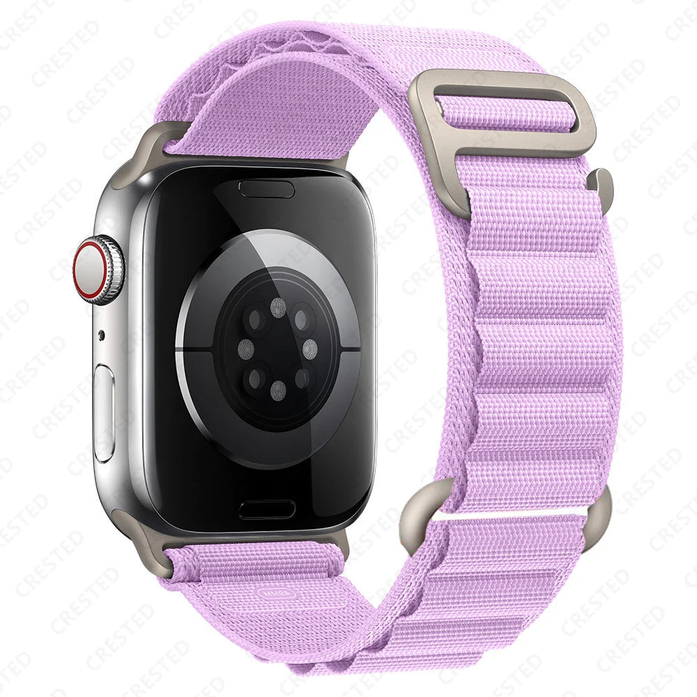 Straps for Apple watch Ultra 3 band 49mm 45mm 46mm 42mm 44mm 41 40mm Nylon Alpine bracelet correa iwatch Series 11 10 9 8 7 6 SE
