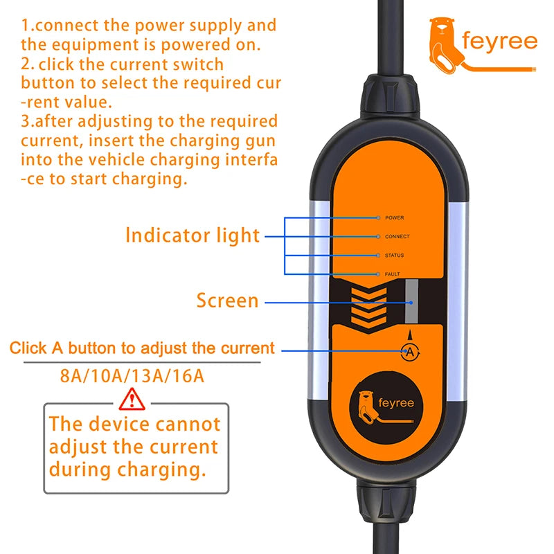 7KW Portable EV Charger