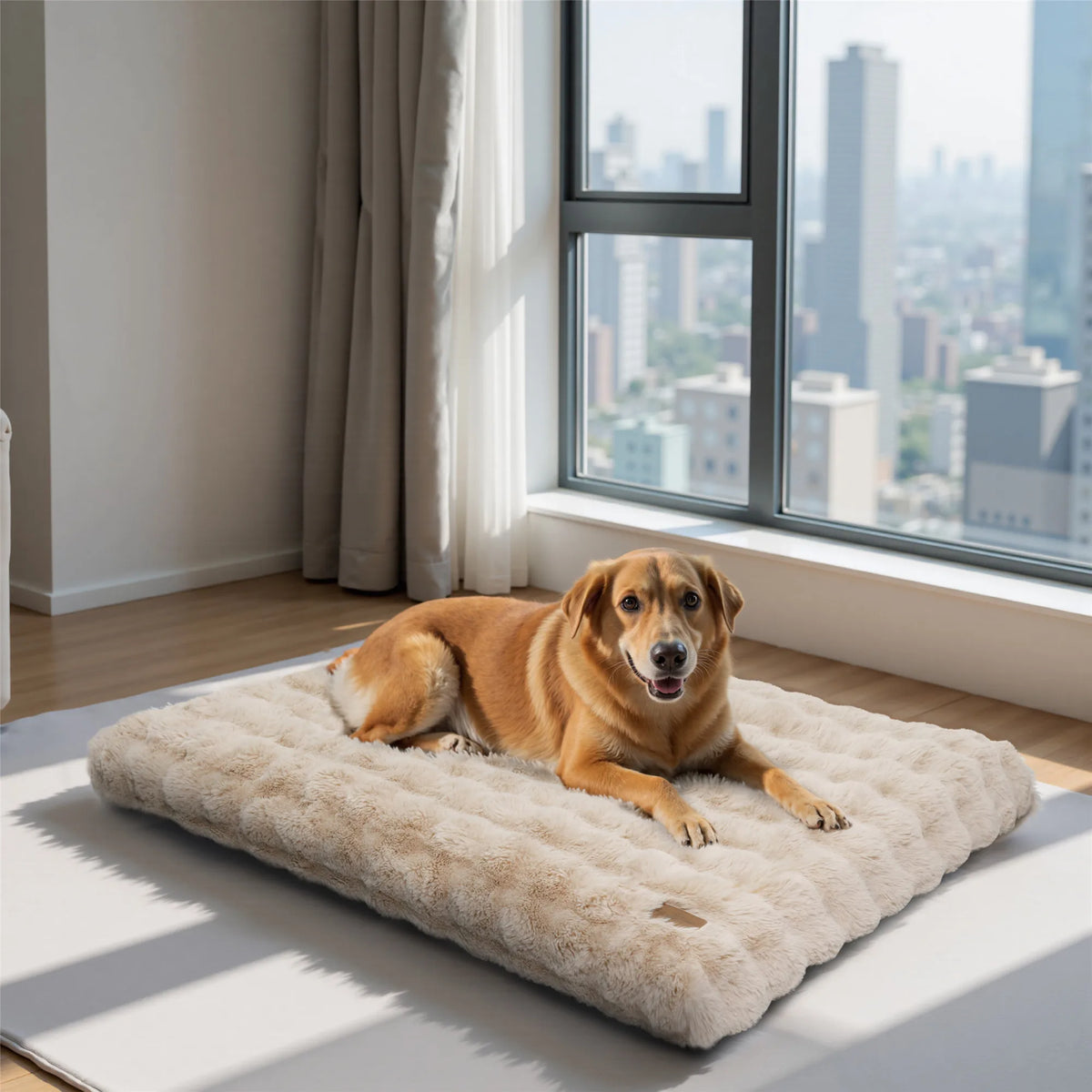 Fluffy Dog Crate Bed